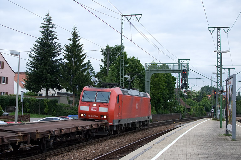 185 072 mit KT 43160 bei km 16,6 (Juli 2012)