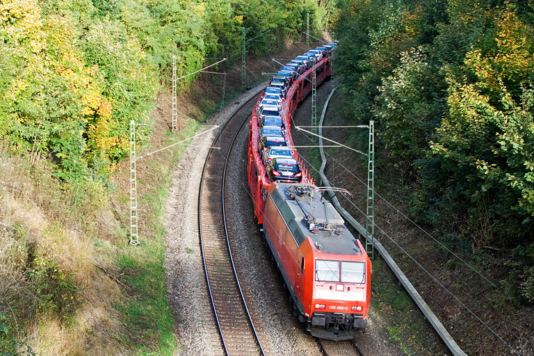 185 080 mit GA 60046 bei km 10,8 (Oktober 2012)