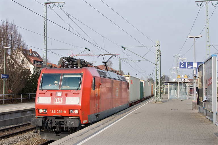 185 089 mit KT 43163 bei km 15,6 (M&auml;rz 2012)