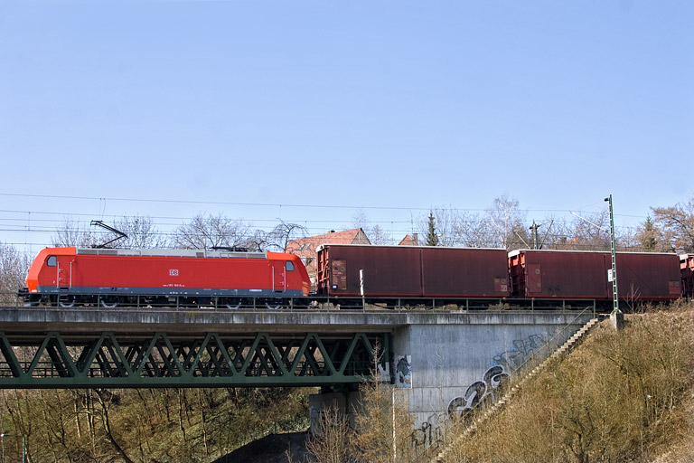185 160 mit GA 60080 bei km 14,6 (M&auml;rz 2012)