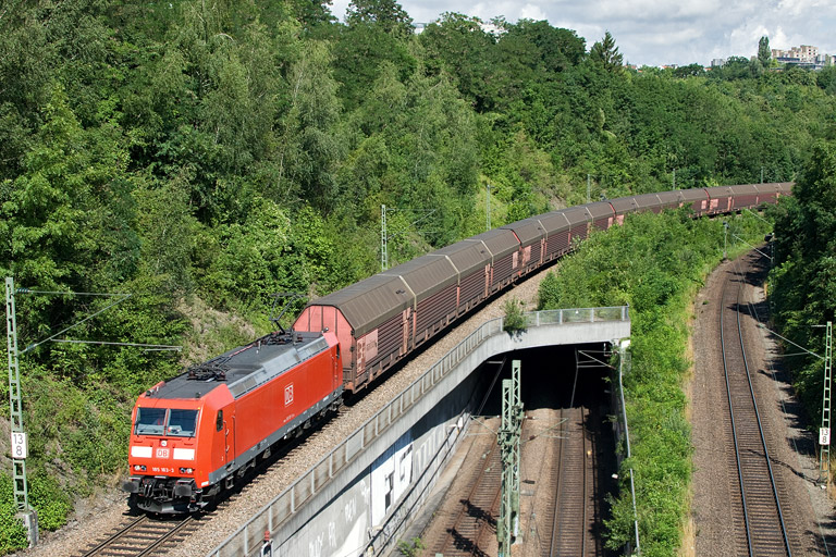 185 163 mit GA 62131 bei km 13,8 (Juli 2012)