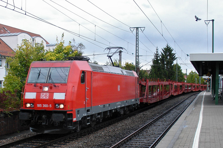 185 360 mit EK 56167 bei km 16,8 (September 2012)