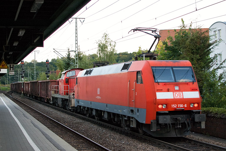 294 835 und 152 156 mit EK 56173 bei km 16,8 (September 2012)