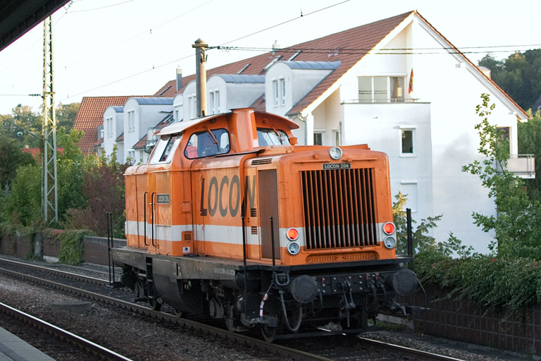Locon 206 (ex-DB 212 095) bei km 16,8 (September 2012)