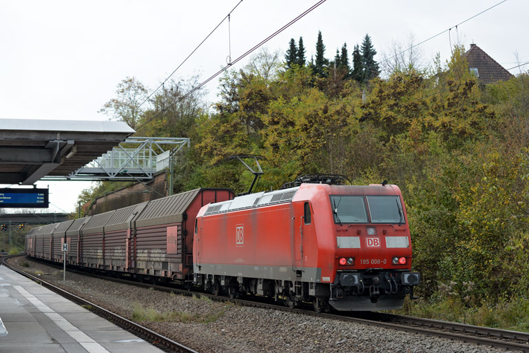 185 008 mit EK 56165 bei km 14,2 (November 2013)