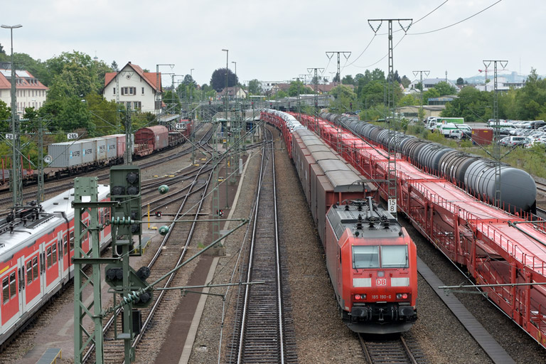185 190 mit GA 60080 bei km 15,8 (Mai 2013)
