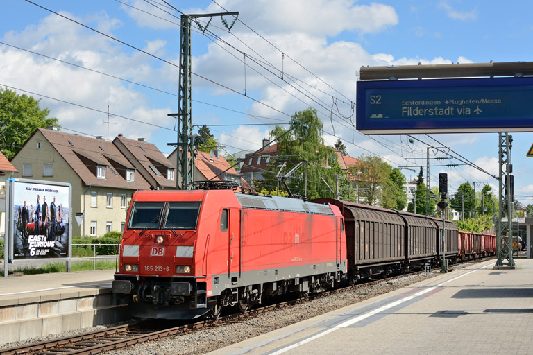 185 213 bei km 15,6 (Mai 2013)