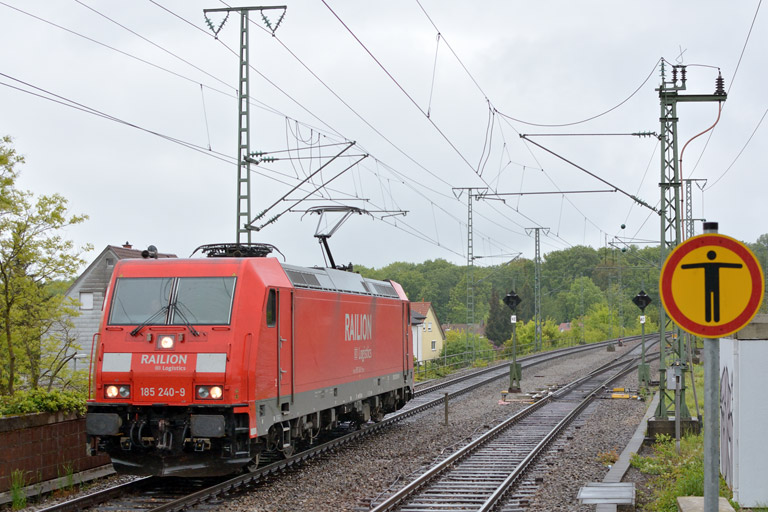 185 240 bei km 16,8 (Mai 2013)