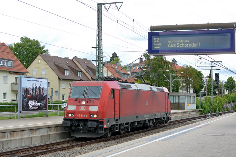 185 348 bei km 15,6 (Mai 2013)