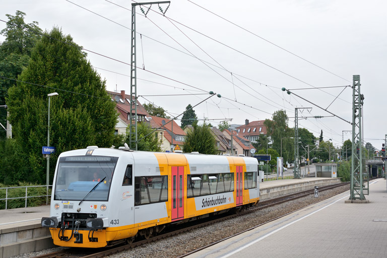 Regioshuttle VT 433 als Tfzf(D) 92017 bei km 15,6 (August 2013)
