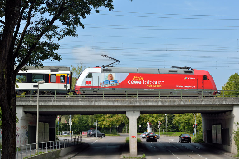 101 076 mit IC 282 bei km 16,4 (September 2014)