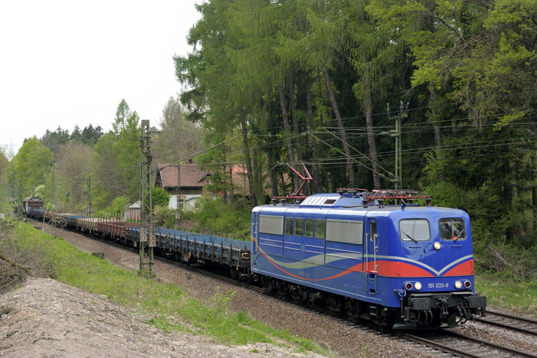 151 033 bei km 18,0 (April 2014)