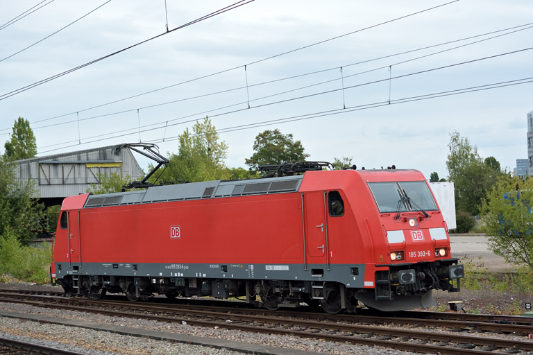 185 393 als T 67181 bei km 15,4 (August 2014)