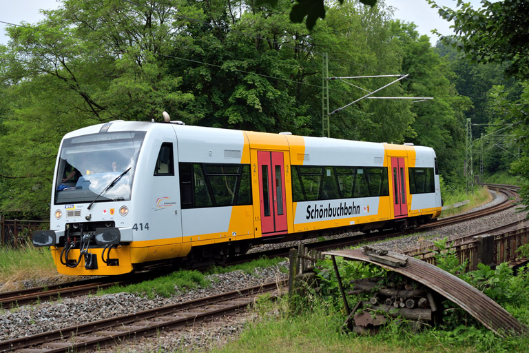 Regioshuttle VT 414 als DLr 34580 bei km 11,0 (Juni 2014)
