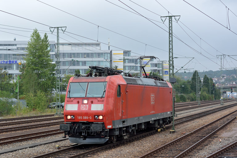 185 089 als T 66699 bei km 15,6 (September 2015)