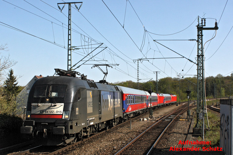 ES 64 U2-015 bei km 16,8 (April 2015)