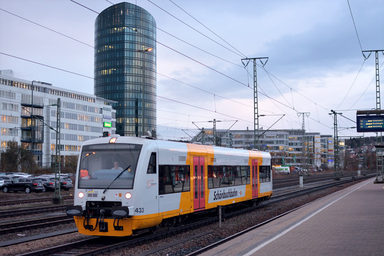 Regioshuttle VT 433 als DLr 25491 bei km 15,6 (Januar 2015)