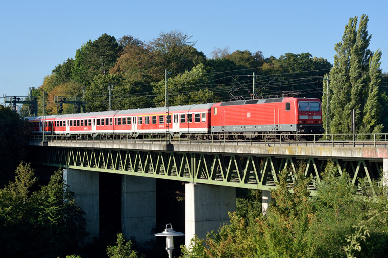 143 176 mit RE 19074 bei km 14,6 (September 2016)
