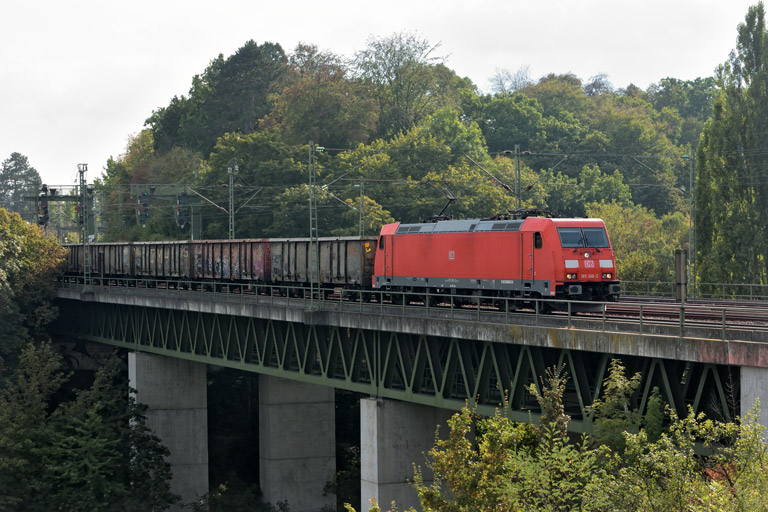185 366 mit GB 44692 bei km 14,6 (September 2016)