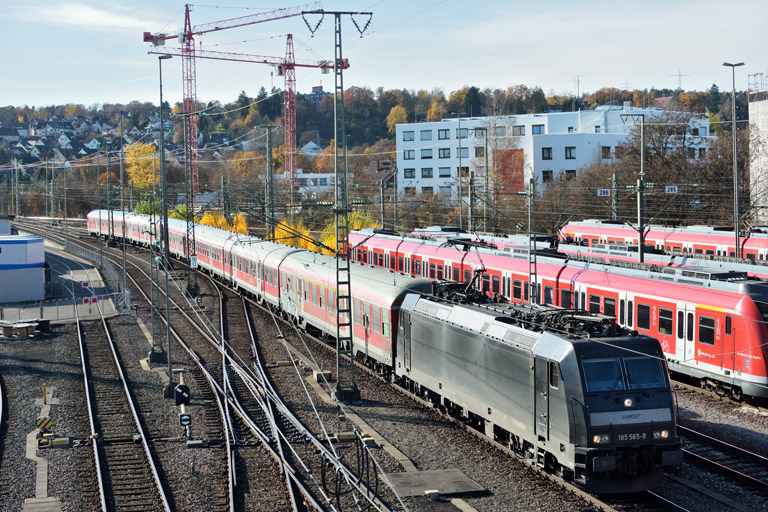 185 565 mit RE 19034 bei km 16,0 (November 2016)