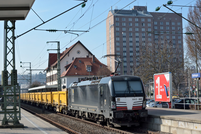 193 860 mit Bauz 91738 bei km 15,6 (Februar 2016)
