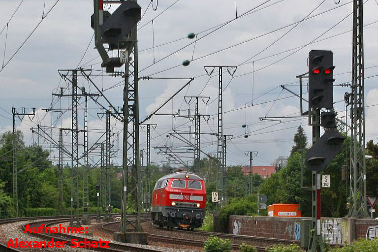 218 486 als T 70154 bei km 16,6 (Juni 2016)