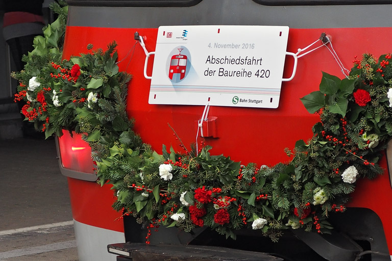 Abschiedsfahrt der Baureihe 420 (November 2016)