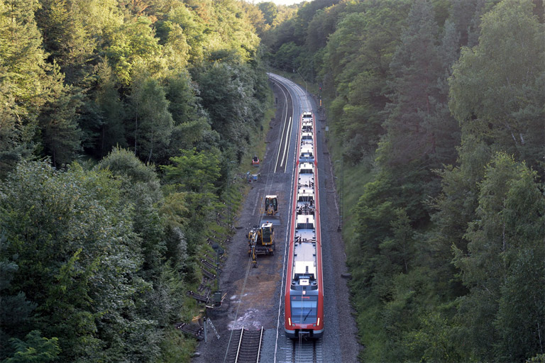 Baureihe 430 als S31 bei km 20,6 (August 2016)