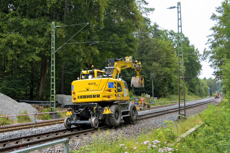 Zweiwegefahrzeug bei km 18,8 (August 2016)