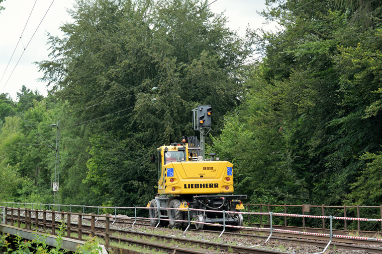 Zweiwegefahrzeug bei km 18,4 (Juli 2016)