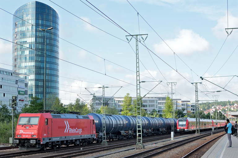 185 605 bei km 15,6 (Juli 2017)