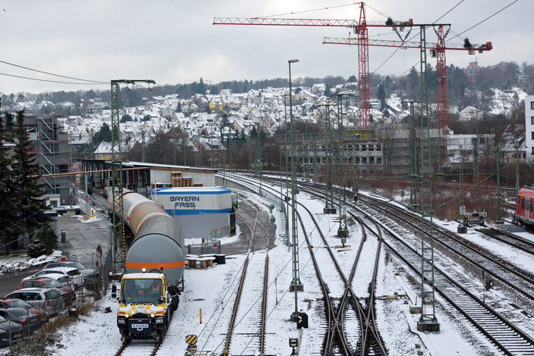 Zweiwegefahrzeug bei km 16,0 (Januar 2017)