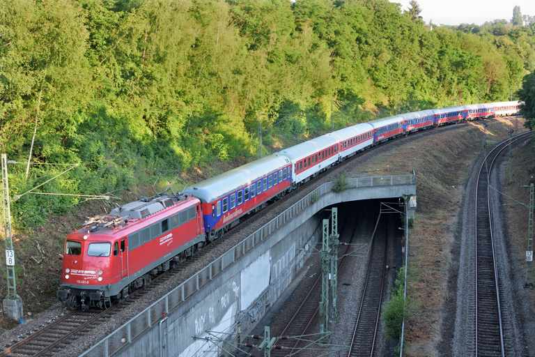110 491 mit DPE 61135 bei km 13,8 (Juni 2018)