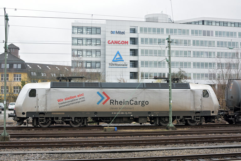 RHC 145 086 bei km 15,6 (Januar 2018)