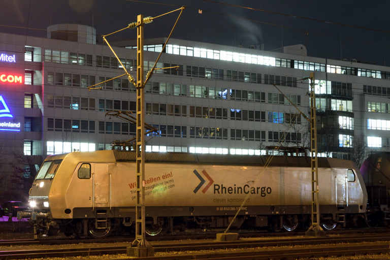 RHC 145 086 bei km 15,6 (Januar 2018)