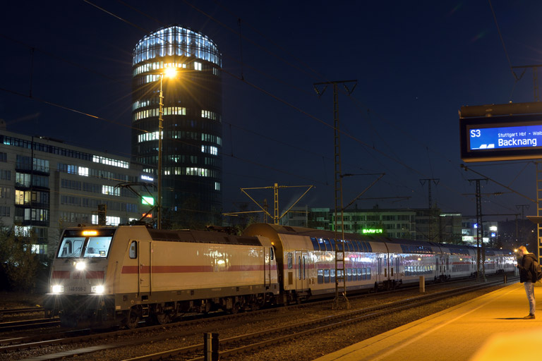 146 558 mit FbZ 2476 bei km 15,6 (November 2018)