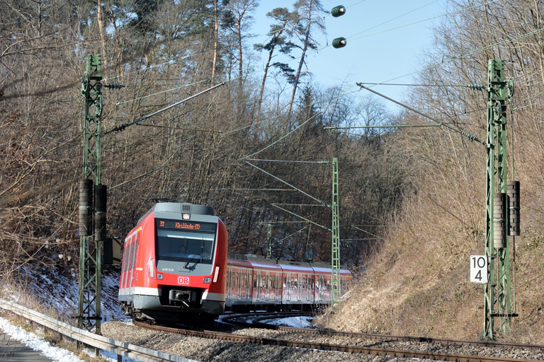 430 519 als S1 bei km 10,4 (Februar 2018)