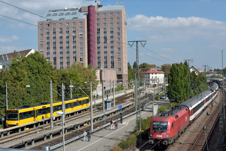 &Ouml;BB 1016 017 mit IC 187 bei km 15,8 (September 2018)