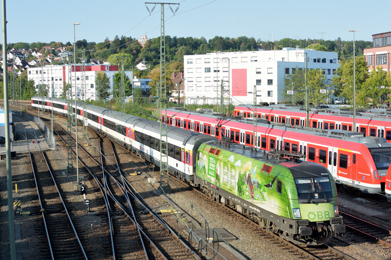 &Ouml;BB 1016 020 mit IC 284 bei km 16,0 (September 2018)