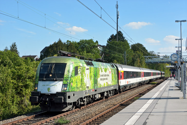 &Ouml;BB 1016 023 mit IC 188 bei km 14,2 (September 2018)