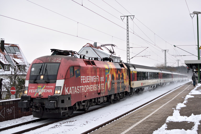 &Ouml;BB 1016 048 mit IC 186 bei km 16,8 (M&auml;rz 2018)