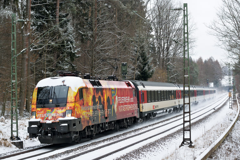 &Ouml;BB 1016 048 mit IC 187 bei km 18,6 (M&auml;rz 2018)
