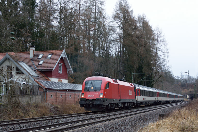 &Ouml;BB 1116 087 mit IC 281 bei km 18,2 (M&auml;rz 2018)