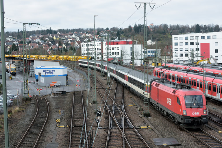 &Ouml;BB 1116 087 mit IC 187 bei km 16,0 (M&auml;rz 2018)