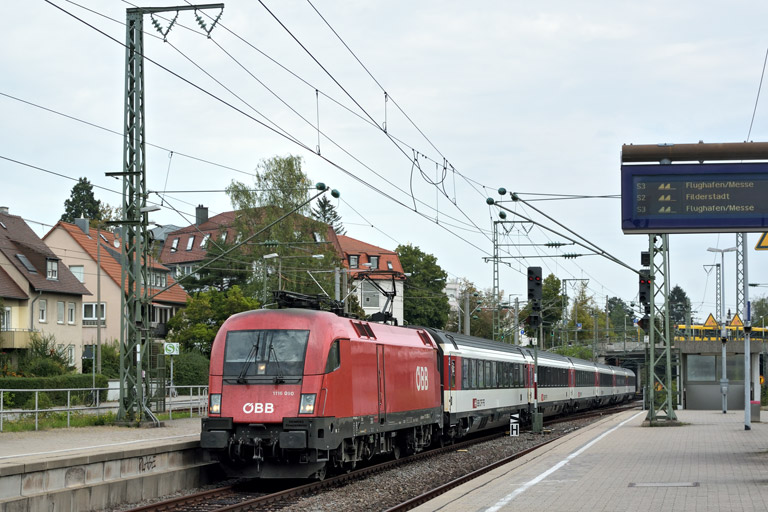 &Ouml;BB 1116 090 mit IC 187 bei km 15,6 (September 2018)
