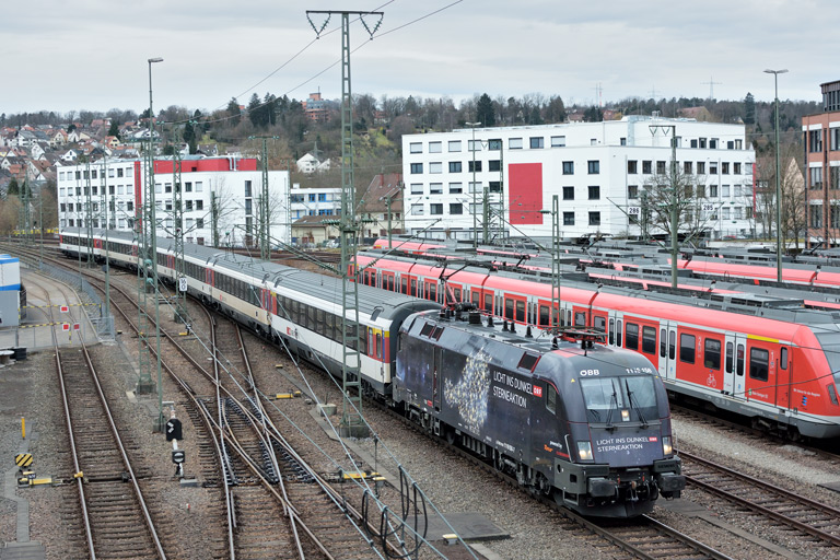 &Ouml;BB 1116 158 mit IC 284 bei km 16,0 (M&auml;rz 2018)