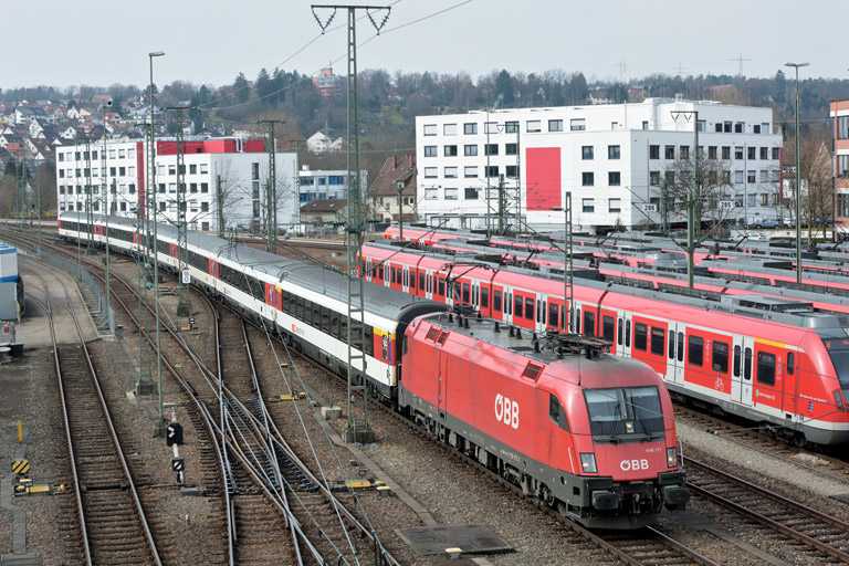 &Ouml;BB 1116 177 mit IC 282 bei km 16,0 (M&auml;rz 2018)