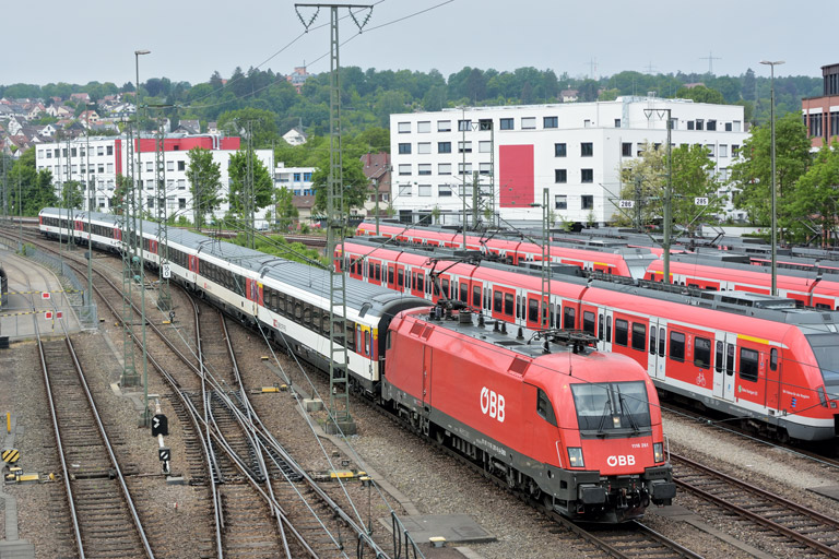 &Ouml;BB 1116 261 mit IC 282 bei km 16,0 (Mai 2018)