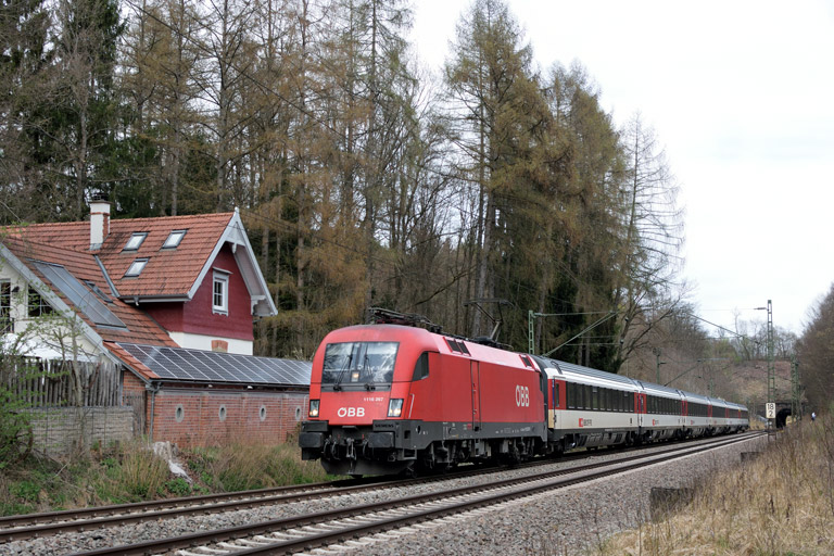 &Ouml;BB 1116 267 mit IC 187 bei km 18,2 (April 2018)