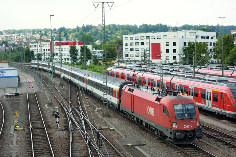 &Ouml;BB 1116 280 mit IC 280 bei km 16,0 (Juli 2018)